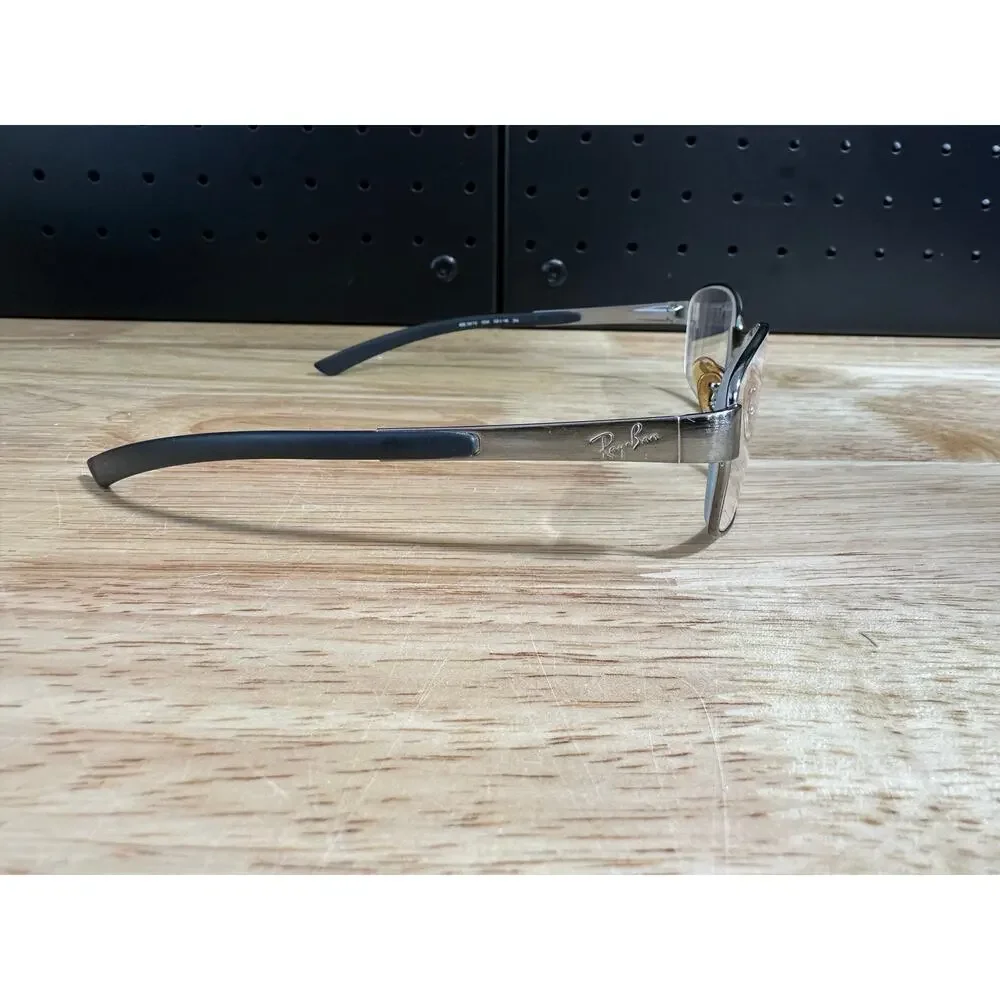 Ray Ban RB 3413 004 Rectangle Gunmetal Gray Eye Glasses 59-18 3N